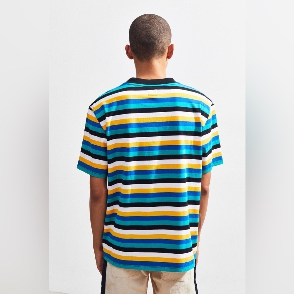 GUESS UO Exclusive Vista Striped Tee, Size M - Picture 4 of 10